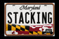 2027 MARYLAND Stacking Across America License Plate Colorized 1 oz Copper Bar (Series 1) (07/07)