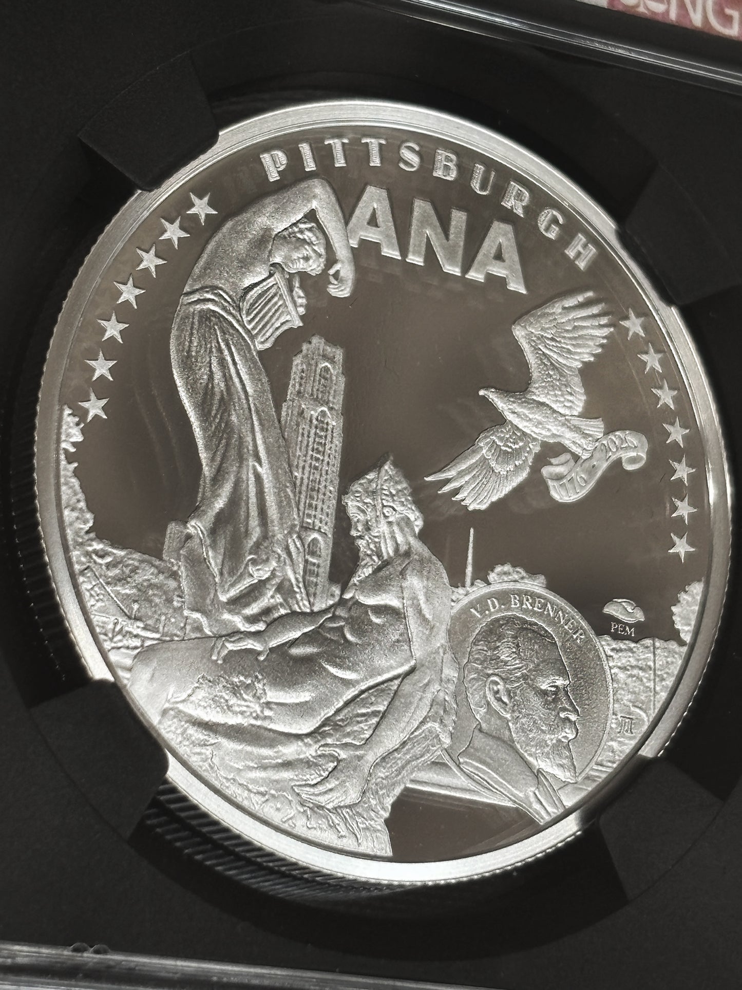 2026 Ascension Island Pittsburgh ANA Show Eagle 1 oz Silver Coin NGC PF 70 UCAM Iskowitz Signed