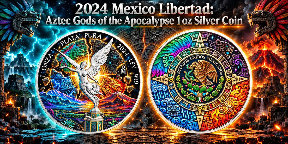 2024 Mexico Libertad Aztec Gods of the Apocalypse Edition 1 oz Silver Coin