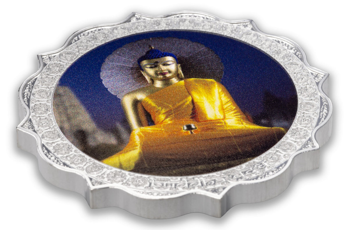 2026 Cameroon Bodhi Gaya Buddha 1 oz Silver Coin (99 Mintage)