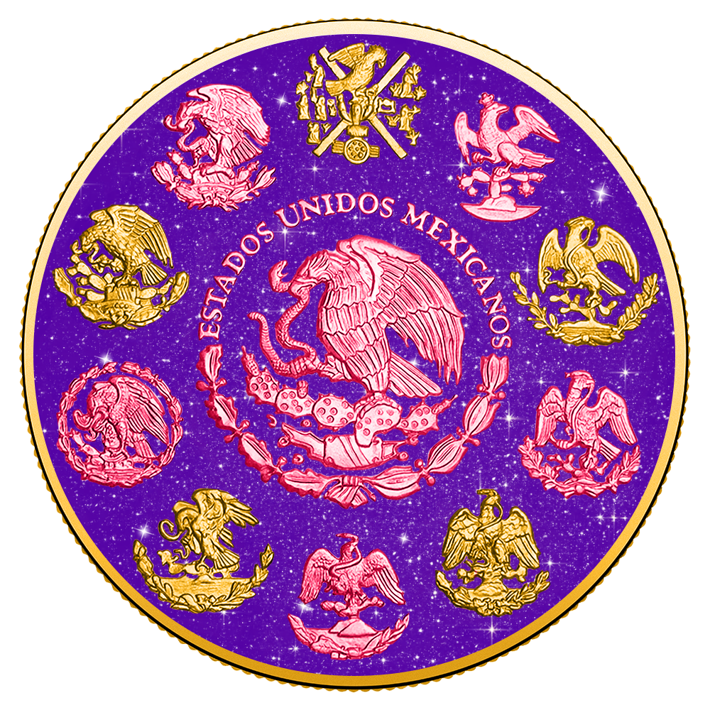 2024 Mexico Libertad Royal Amethyst Edition 1 oz Silver Coin (06/29)