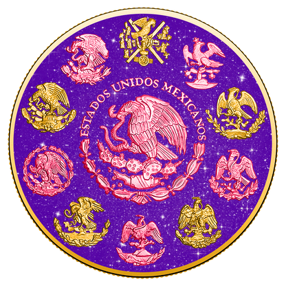 2024 Mexico Libertad Royal Amethyst Edition 1 oz Silver Coin (06/29)