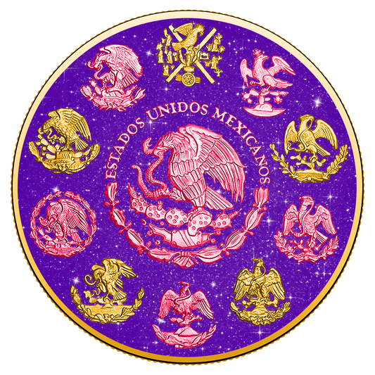 2024 Mexico Libertad Royal Amethyst Edition 1 oz Silver Coin (06/29)