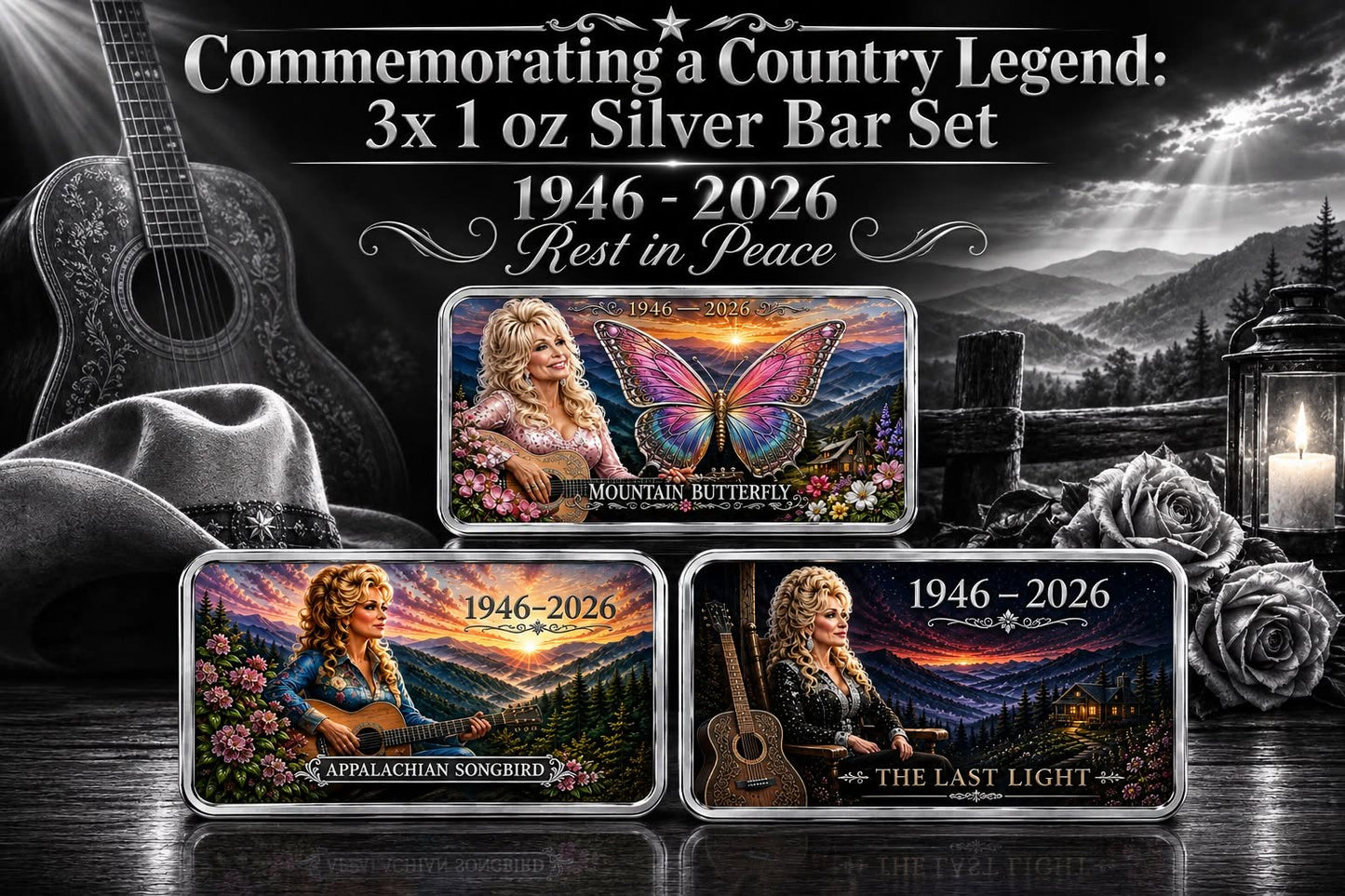 Commemorating a Country Legend: The Last Light 1 oz Silver Bar (Open Mintage)