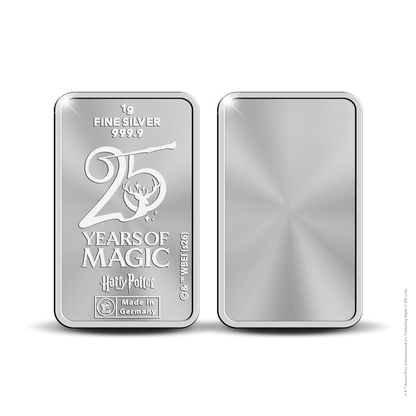 2026 Royal Dutch Mint Harry Potter 1g Silver Bar in Card (08/11)