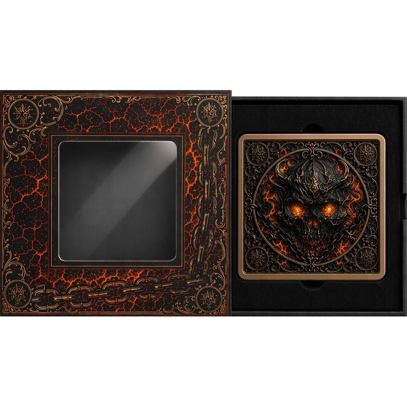 Skulls of the Underworld - Hellfire Skull 5 oz Copper Bar (06/19)