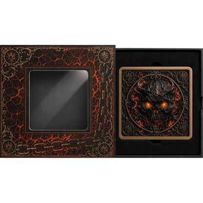 Skulls of the Underworld - Hellfire Skull 5 oz Copper Bar (06/19)