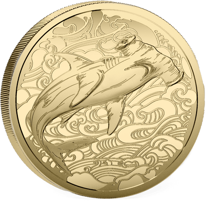 2026 Pitcairn Islands Ocean Wonders Hammerhead Shark 0.5g Gold Coin