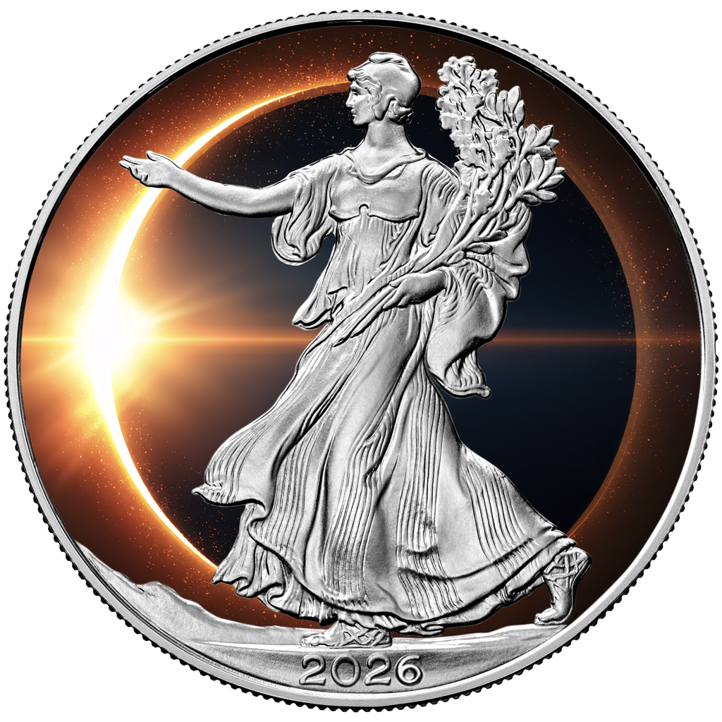 2026 U.S. Eagle Solar Eclipse Edition 1 oz Silver Coin