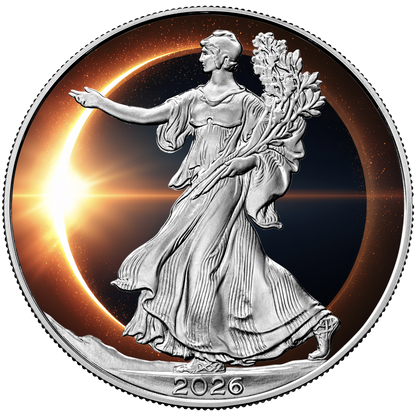 2026 U.S. Eagle Solar Eclipse Edition 1 oz Silver Coin