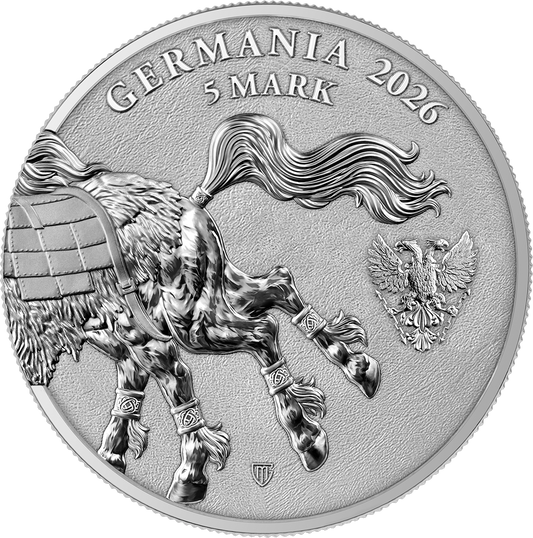Estimate: 2026 Germania Mint Beasts - Sleipnir BU 1 oz Silver Coin (07/08)