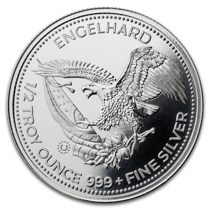 Estimate: 2026 PAMP Suisse Engelhard Prospector 1/2 oz Silver Round (08/07)