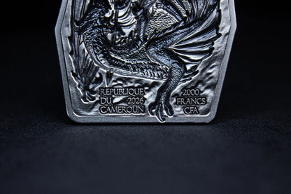 Estimate: 2026 Cameroon St. George & the Dragon Stacker 2 oz Silver Coin