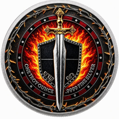 2026 Niue Sword of Truth - Divine Fire Edition 1 oz Silver Coin