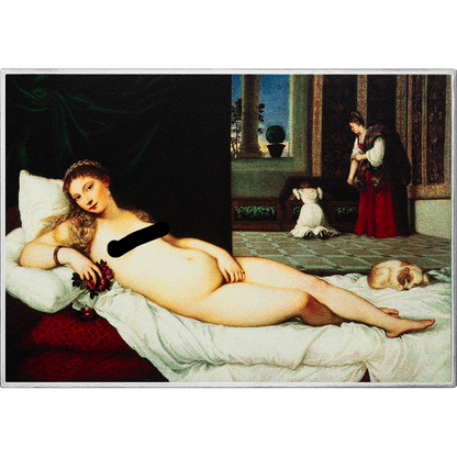 2027 Cameroon Art Gallery - Venus of Urbino by Titian 1 oz Silver Coin