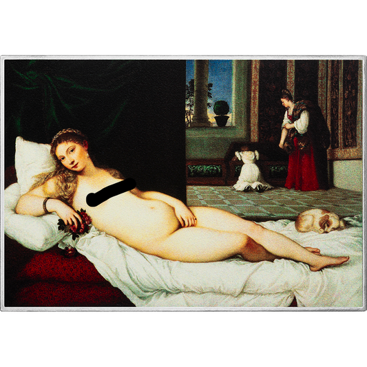 2027 Cameroon Art Gallery - Venus of Urbino by Titian 1 oz Silver Coin