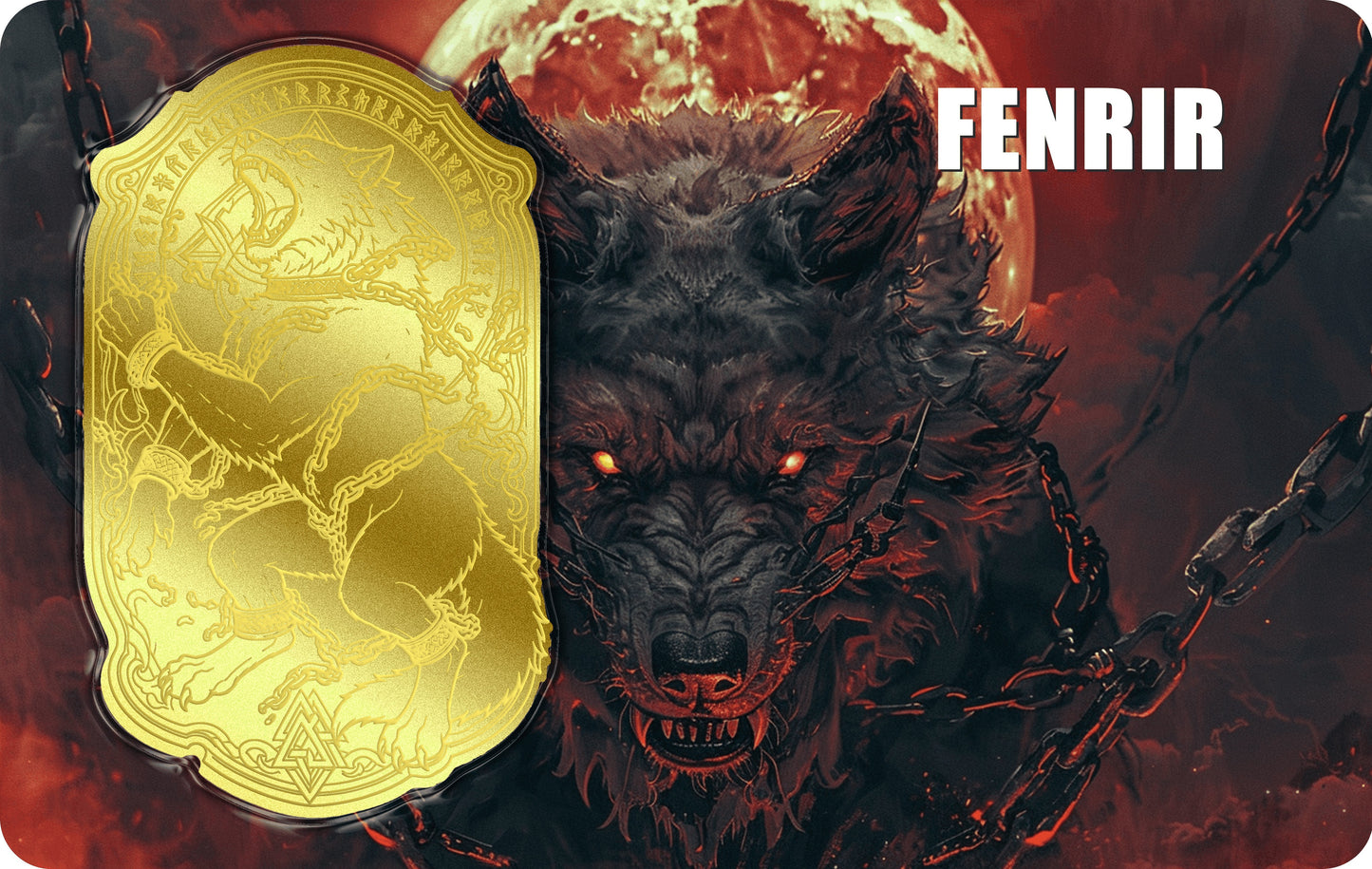 2026 Fenrir Shaped 1/500 oz Gold Medal in Card (07/01)