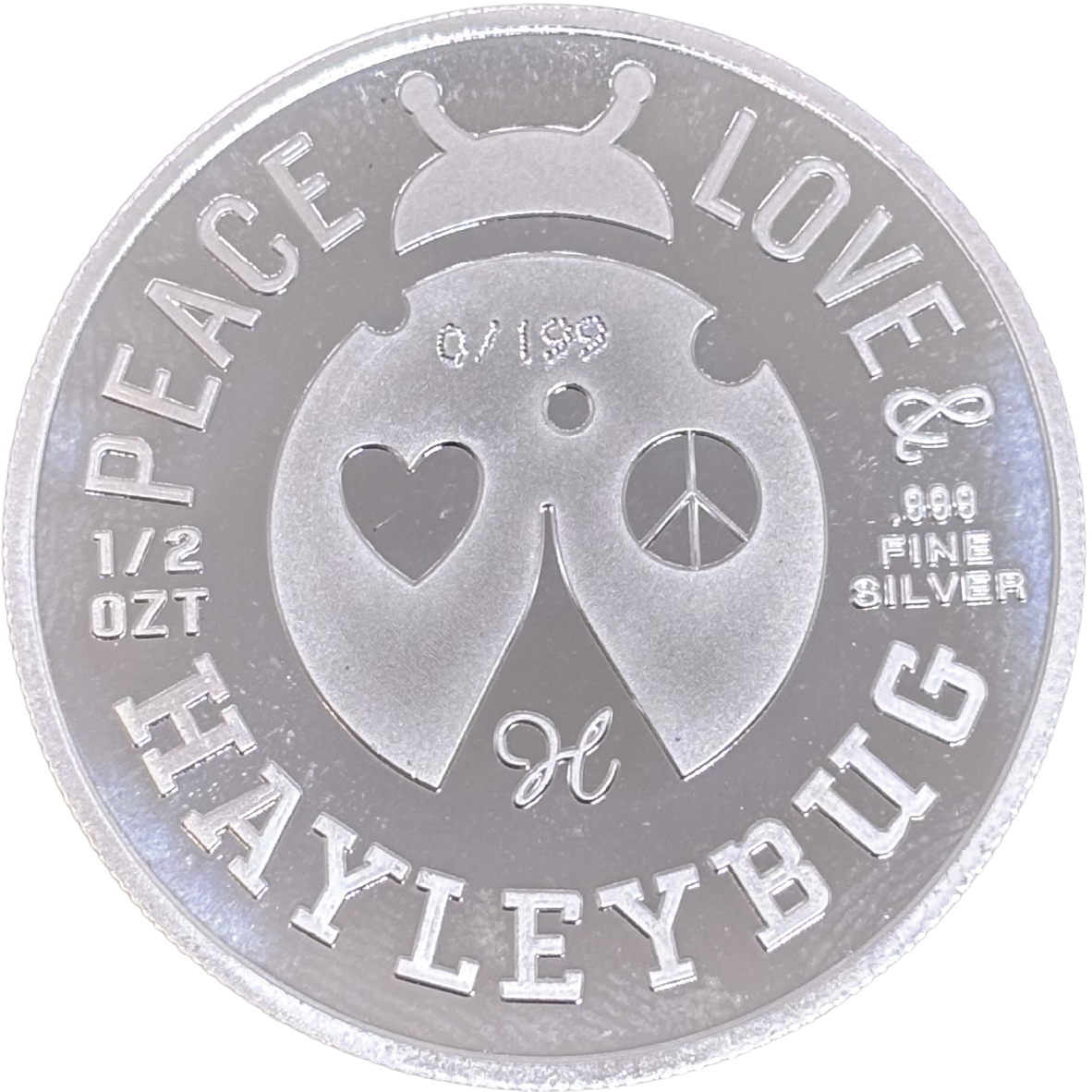 The Pumpkin Charmer Colorized 1/2 oz Silver Round by Hayleybug Mint (08/10)