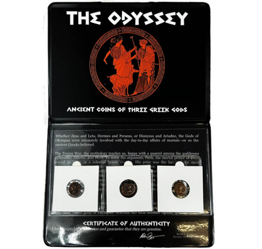 The Odyssey - Ancient Coins of 3 Greek Gods Coin Set (07/29)