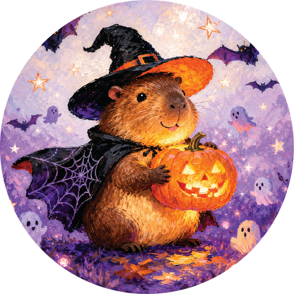 The Pumpkin Charmer Colorized 1/2 oz Silver Round by Hayleybug Mint (08/10)