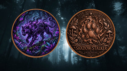 Shadow Stalker Colorized 5 oz Copper Round (07/07)