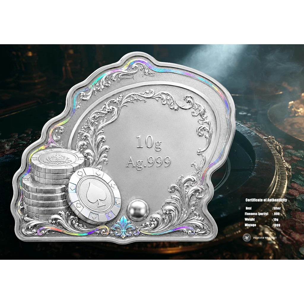 2026 Roulette Shaped 10g Silver in Card