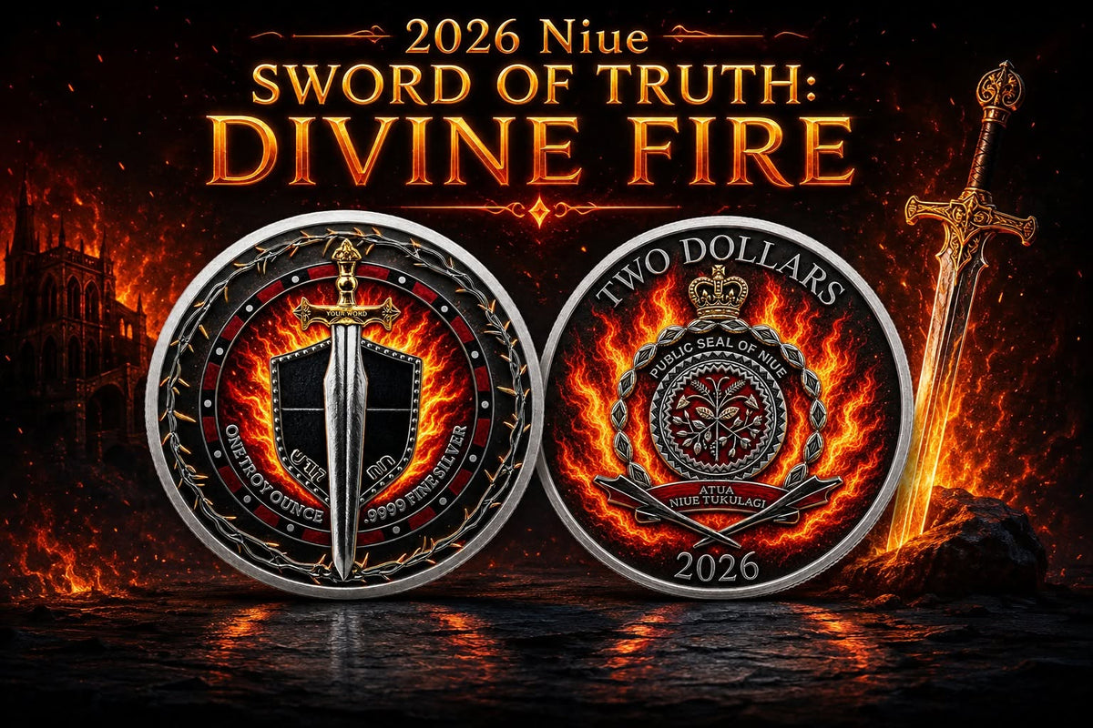 2026 Niue Sword of Truth - Divine Fire Edition 1 oz Silver Coin