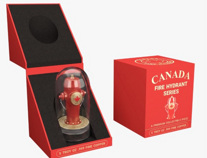 Fire Hydrants Around the World - Canada 3D 5 oz Copper Medal (07/27)