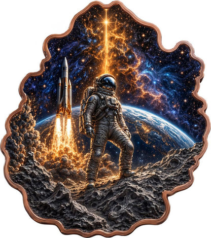 Cosmic Frontier Beyond the Horizon Shaped 1 oz Copper Medal (07/31)