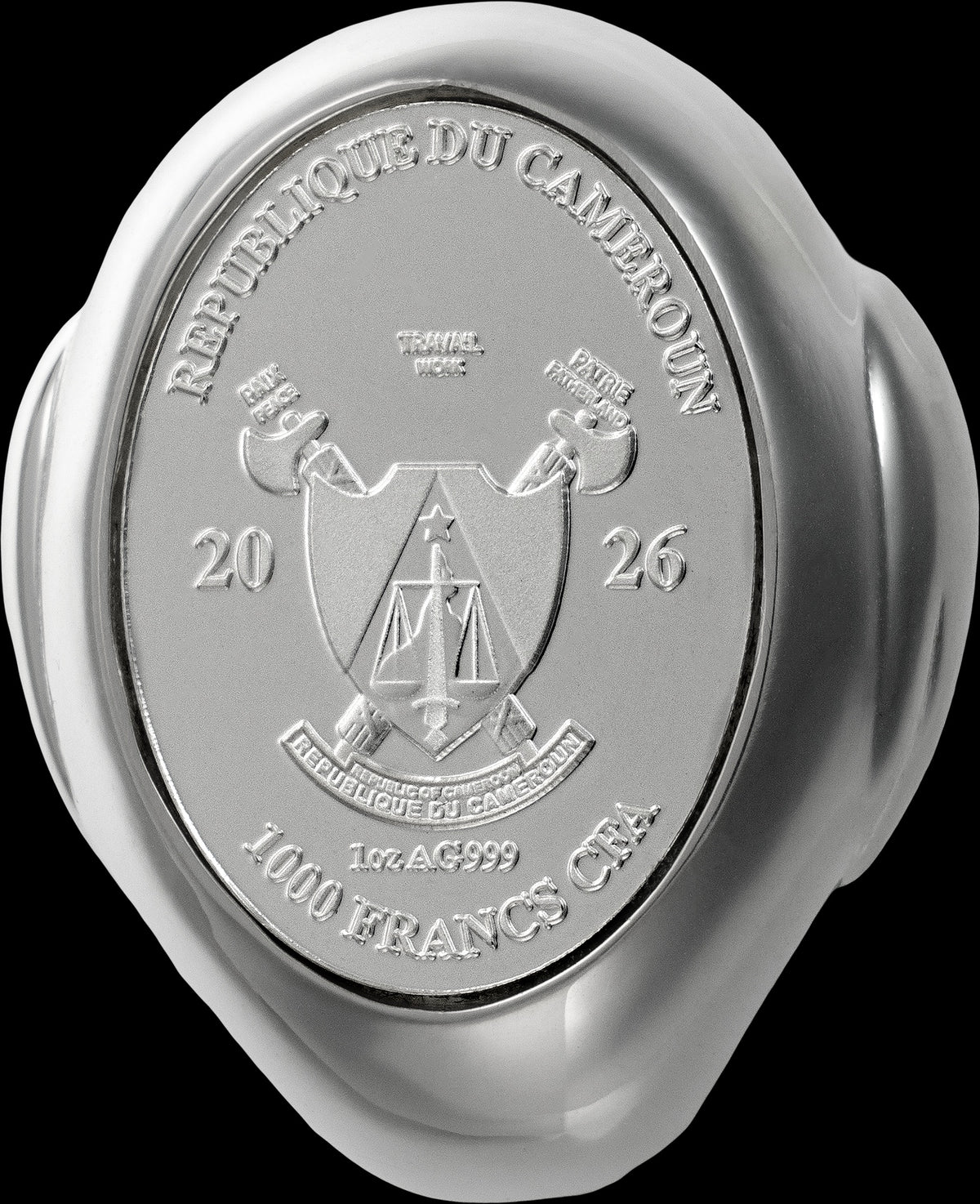 2026 Cameroon 3D Rubber Duck 1 oz Silver Coin