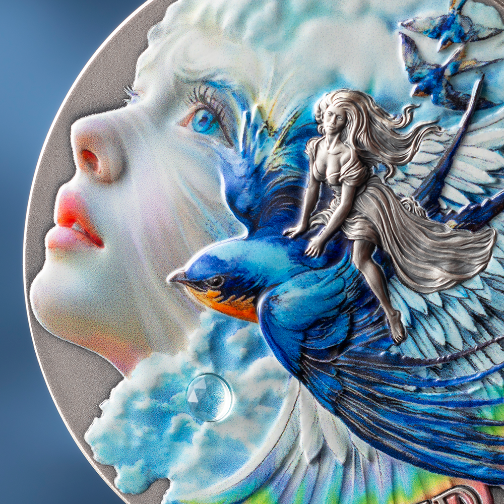 2027 Cameroon Nature Spirits - Sylphid 2 oz Silver Coin