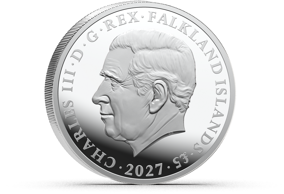 2027 Falkland Islands Liberty - Desire the Right Proof 1 oz Silver Coin