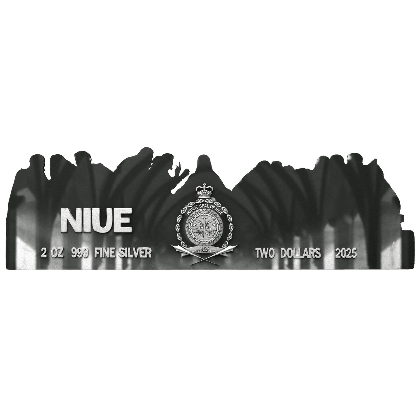 2025 Niue The Last Supper Antiqued 2 oz Silver Coin (07/07)