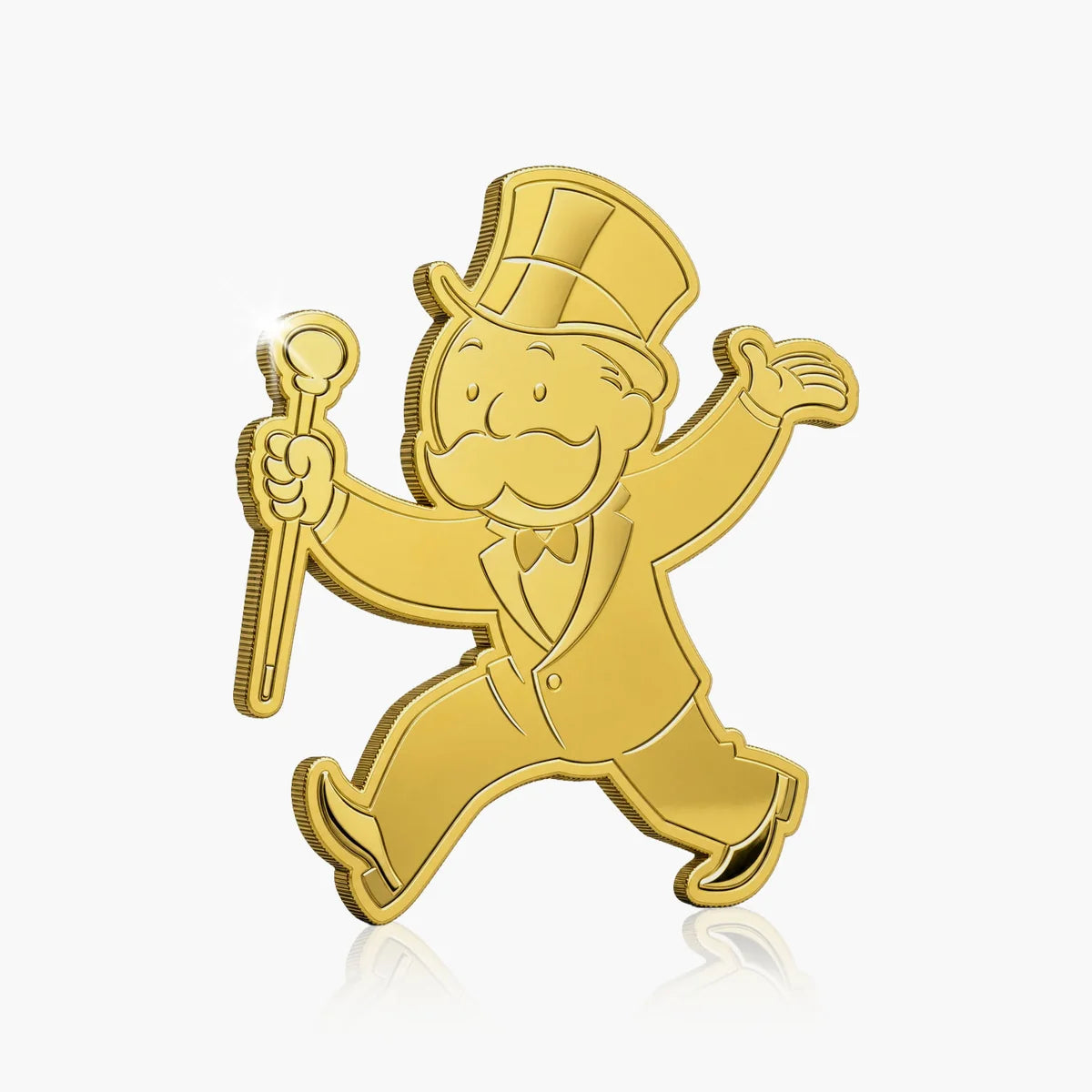 2026 Solomon Islands Monopoly Man Shaped 1/1000 oz Gold Coin in Card