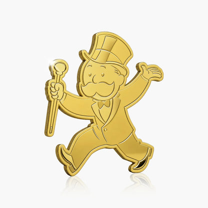 2026 Solomon Islands Monopoly Man Shaped 1/1000 oz Gold Coin in Card