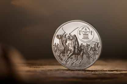 2026 Mongolia Enemies in History - Custer vs Sitting Bull 2 oz Silver Coin