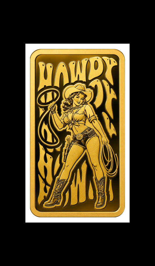 2026 Liberia Wild West Cowgirl 1/200 oz Gold Coin