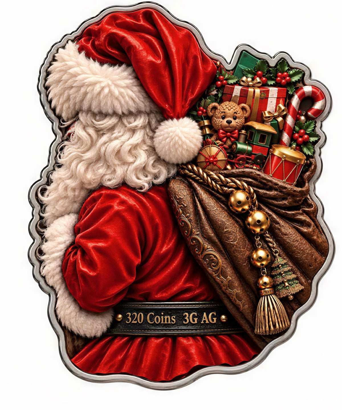 Santa's Secret 3g Silver Medal
