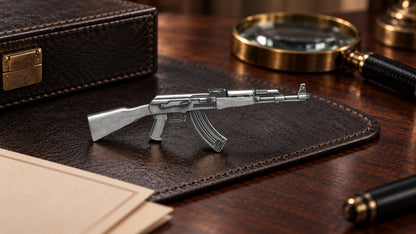 AK-47 Shaped 2g Silver Medal