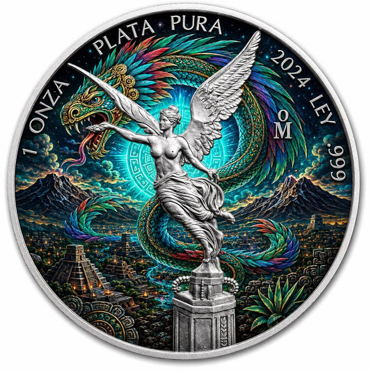 2024 Mexico Libertad Quetzalcoatl's Ascension Edition 1 oz Silver Coin