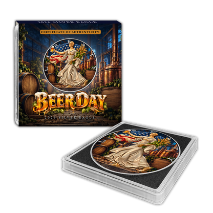 2026 U.S. Eagle American Beer Day Edition 1 oz Silver Coin