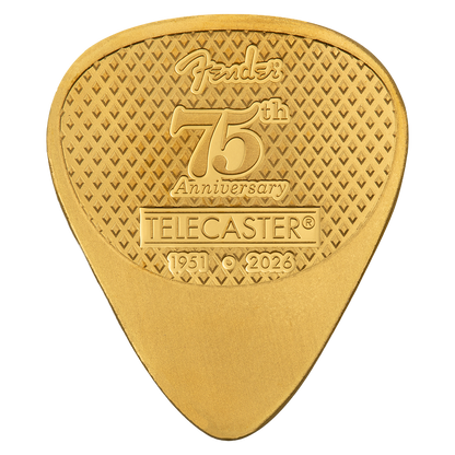 Estimate: 2026 Niue Fender Telecaster 75th Anniversary 5g Gold Bar (08/12)