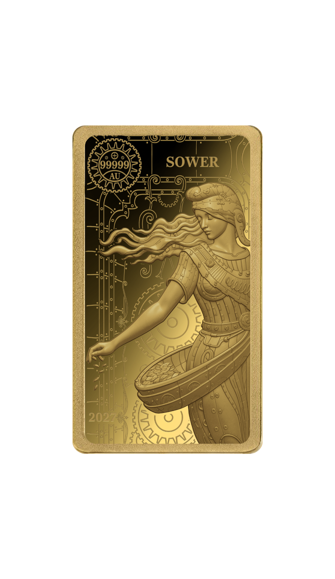 2027 Solomon Islands WPB Steampunk Sower 1/200 oz Gold Coin - Capsule