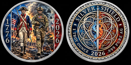 Silver Shield 1776-2026 American Sentinel 1 oz Silver Proof Medals