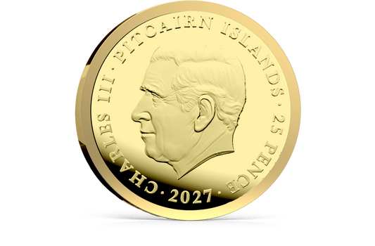 2027 Pitcairn Islands Queen's Beast Greyhound 0.5g Gold Coin