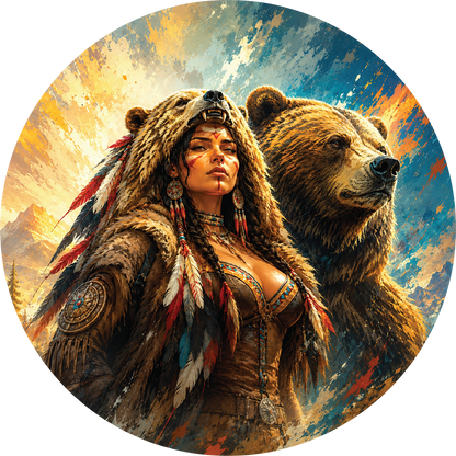 Hayleybug The Wild Stands With Her Colorized 1/2 oz Silver Round (07/24)
