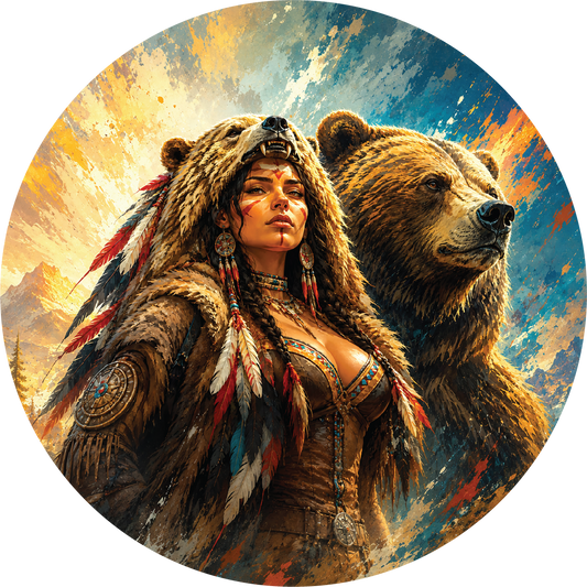 Hayleybug The Wild Stands With Her Colorized 1/2 oz Silver Round (07/24)