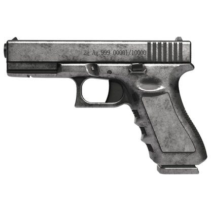 Glock Shaped 2+ gram Silver Medal