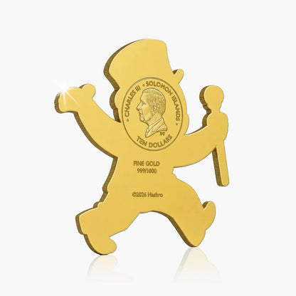 2026 Solomon Islands Monopoly Man Shaped 1/1000 oz Gold Coin in Card