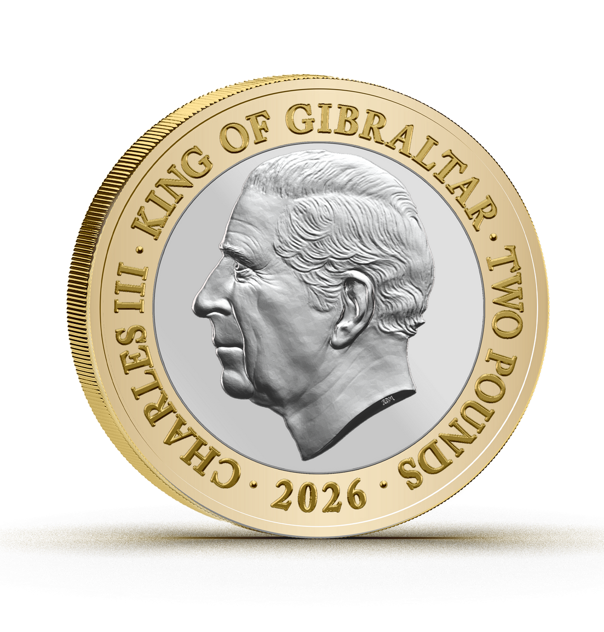 2026 Gibraltar Merry Christmas Colorized 2 Pounds 8g CN Coin in Card